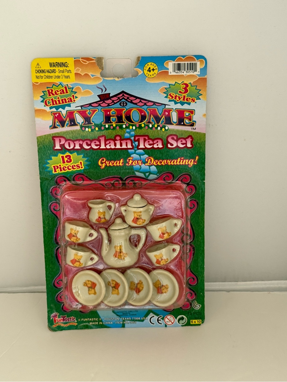 Vintage Miniature Porcelain Tea Set -  13-Piece #9